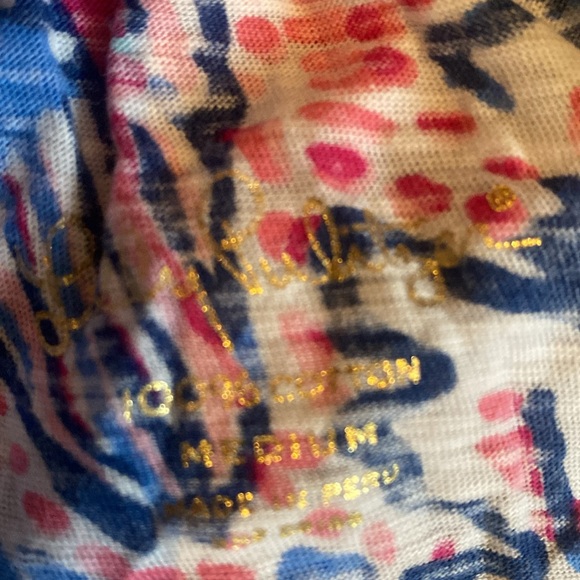 3 Lilly Pulitzer single ruffle tube tops (not cropped) bundle. All size medium - Picture 3 of 4